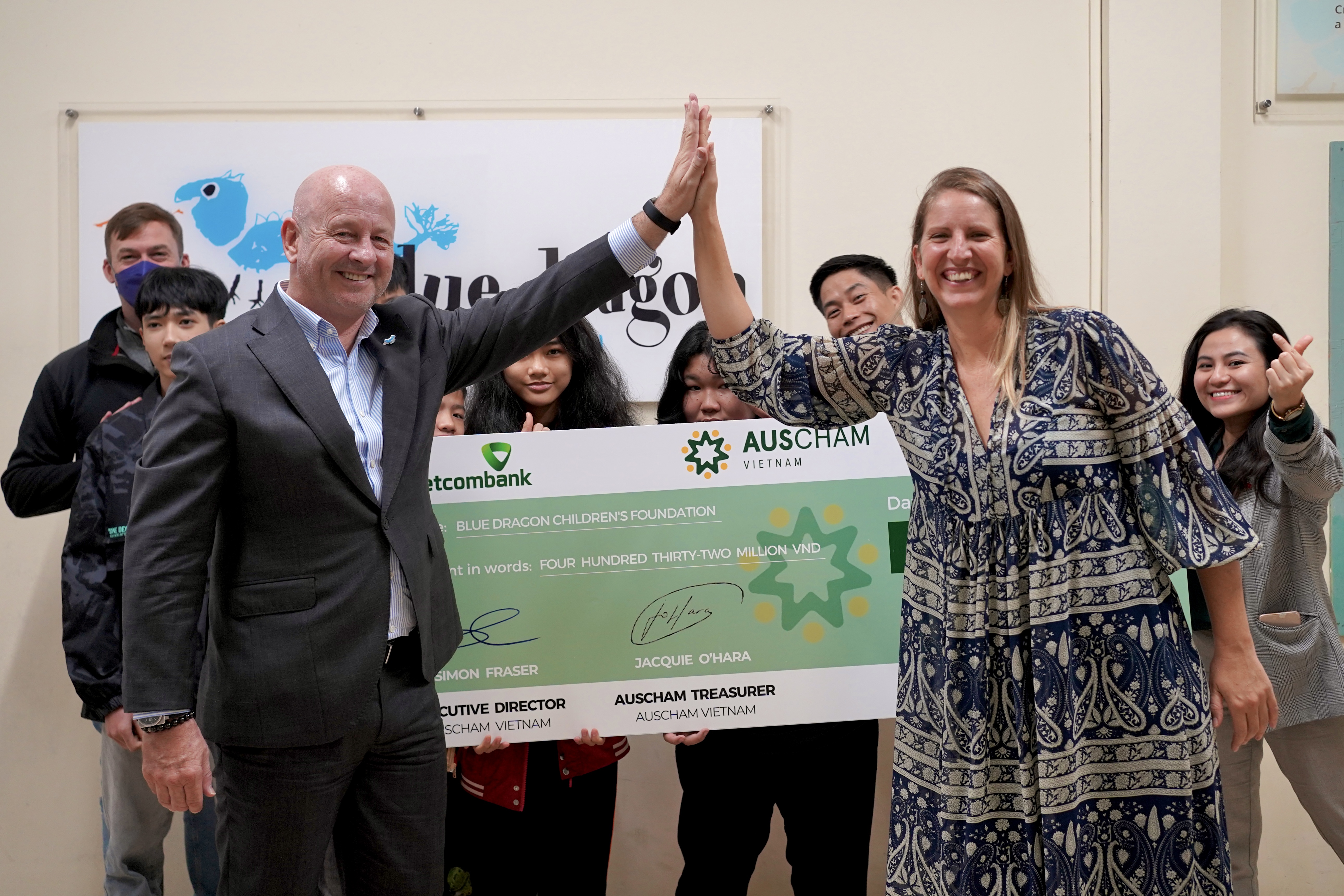 Blue Dragon Children's Foundation Auscham Charity Ball Donation Ceremony